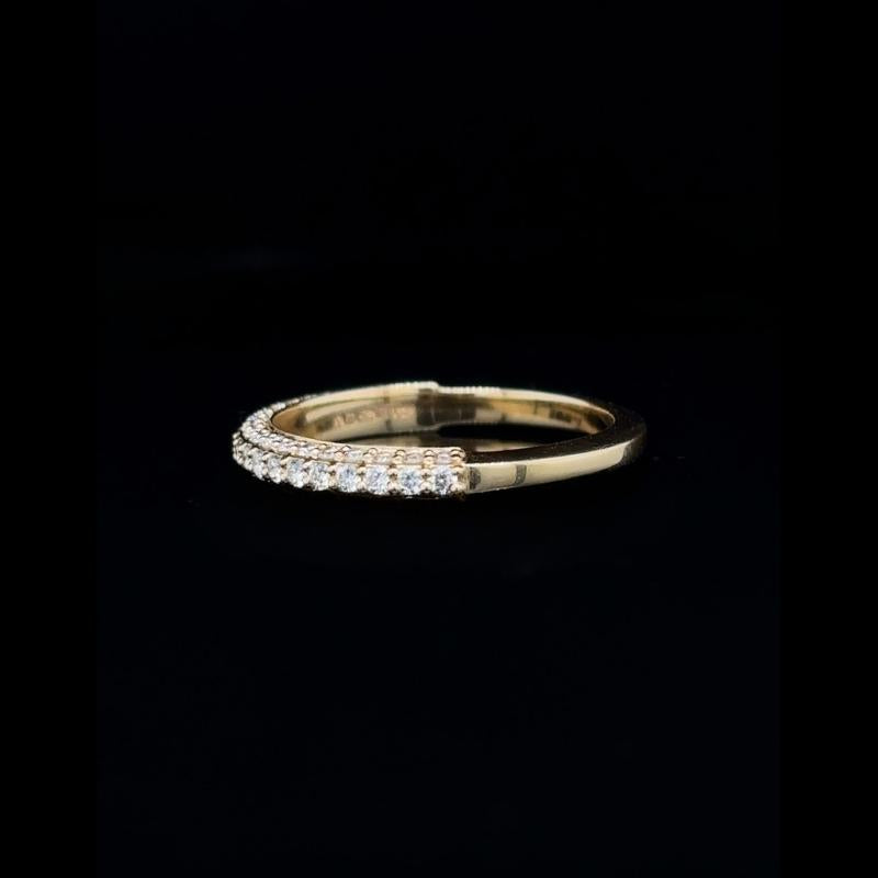 3D Pave Lab Diamond Wedding Band (0.54ct Total)