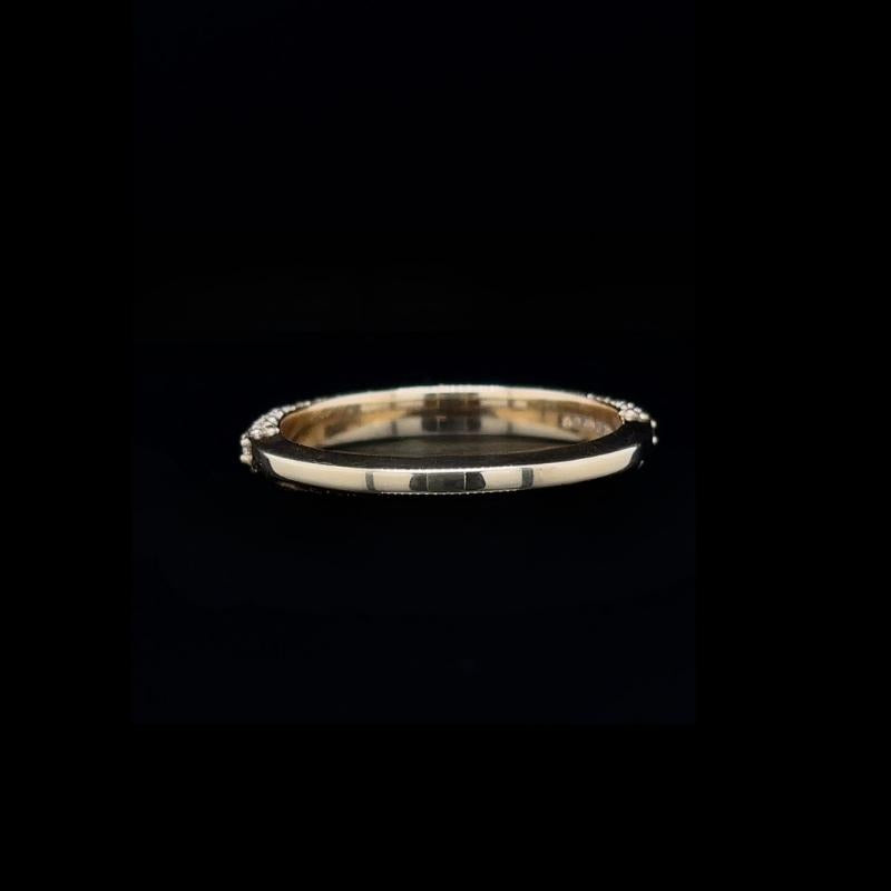 3D Pave Lab Diamond Wedding Band (0.54ct Total)