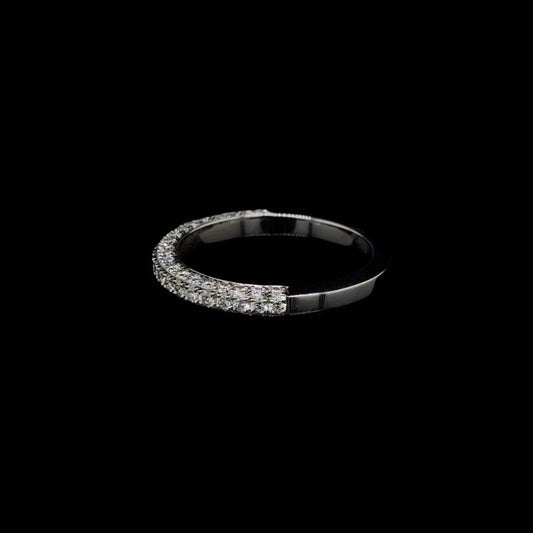 3D Pave Lab Diamond Wedding Band (0.76ct Total)
