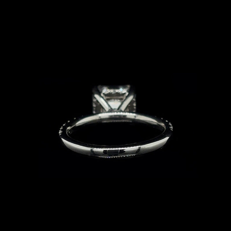 Asscher Lab Diamond Engagement Ring (3.43cts Total, 3.01cts Centre)