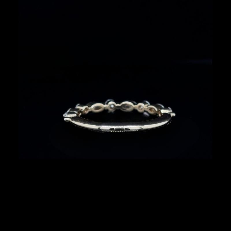 Bubble Marquise Lab Diamond Wedding Band (0.51ct Total)