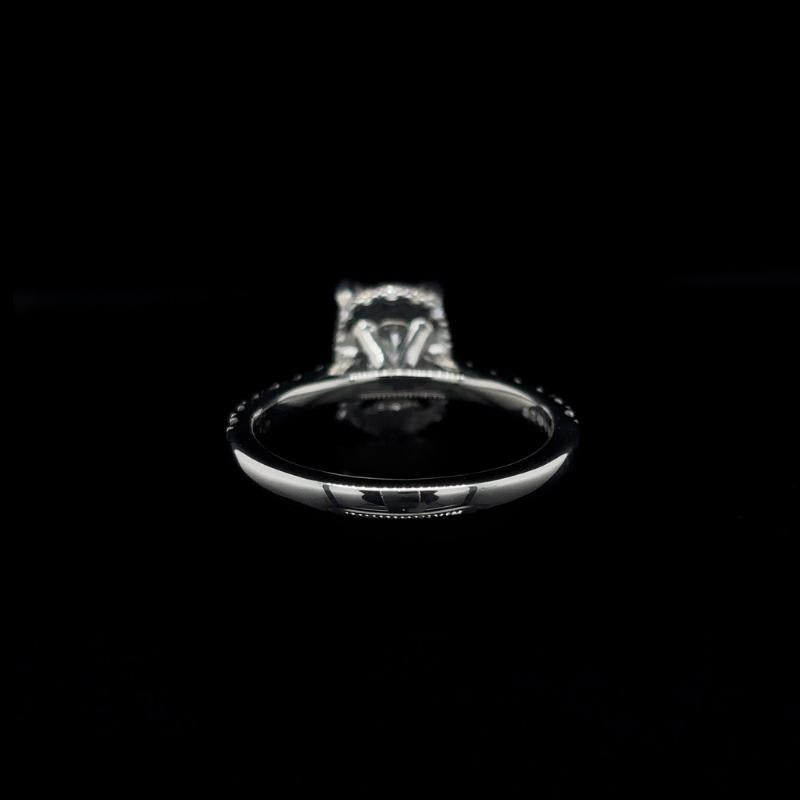 Elongated Cushion Lab Diamond Engagement Ring (2.55cts Total, 2.03cts Centre)