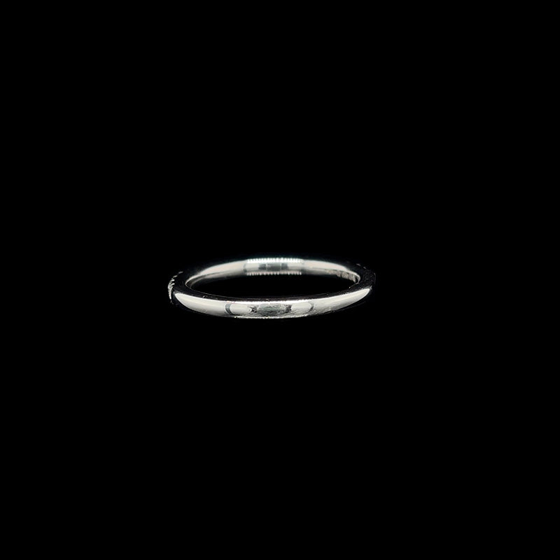 Microset Lab Diamond Wedding Band back view.