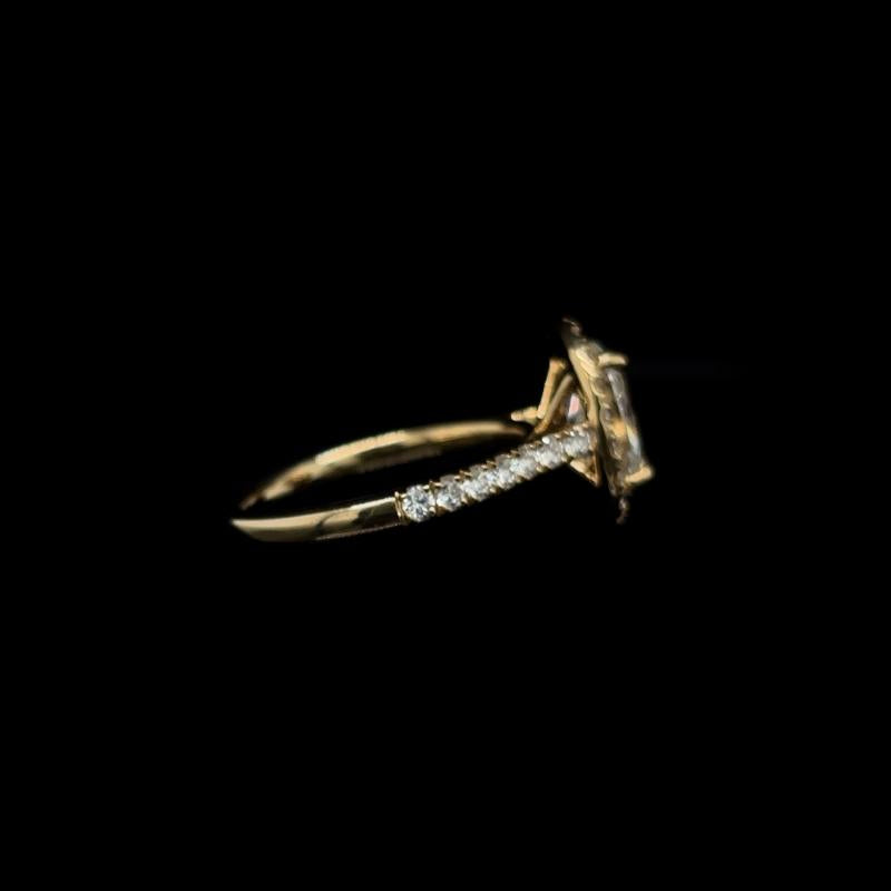 Oval Halo Lab Diamond Engagement Ring (2.17cts Total, 1.55ct Centre)