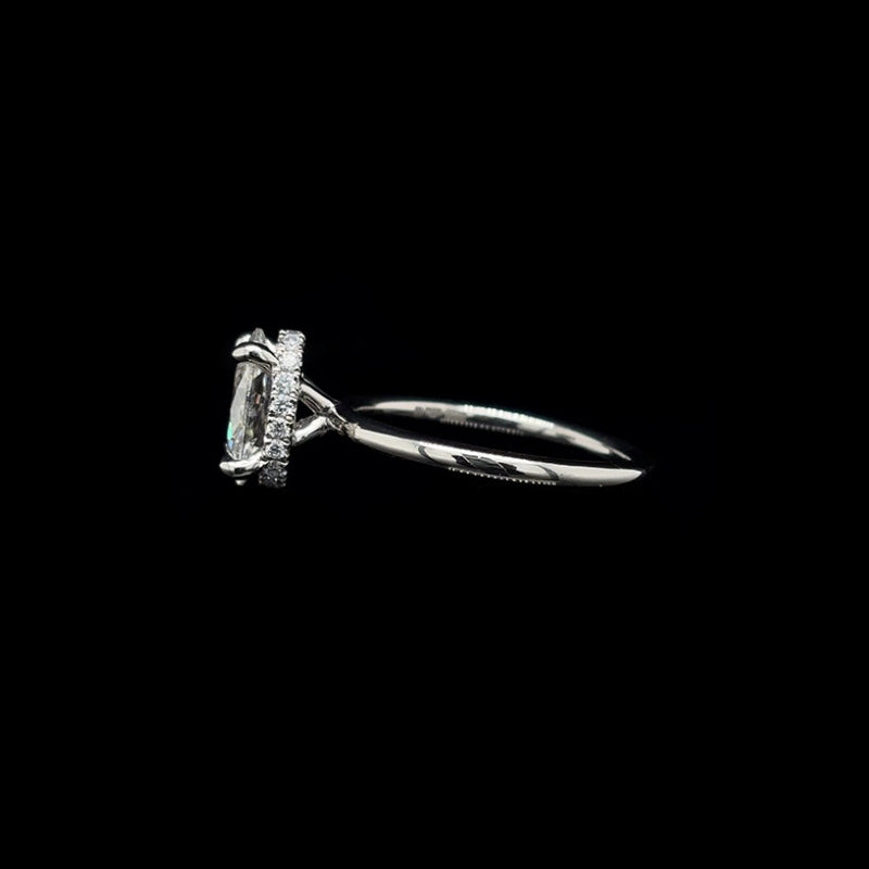 Oval Lab Diamond Engagement Ring (1.69cts Total, 1.53ct Centre)
