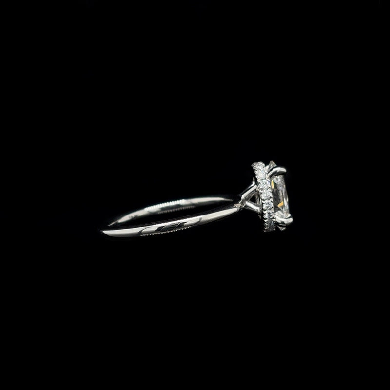 Oval Lab Diamond Engagement Ring (1.69cts Total, 1.53ct Centre)