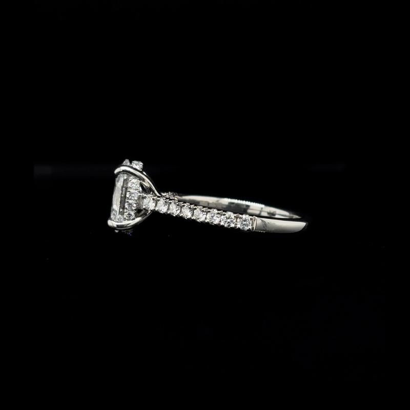 Oval Lab Diamond Engagement Ring (2.05cts Total, 1.51ct Centre)
