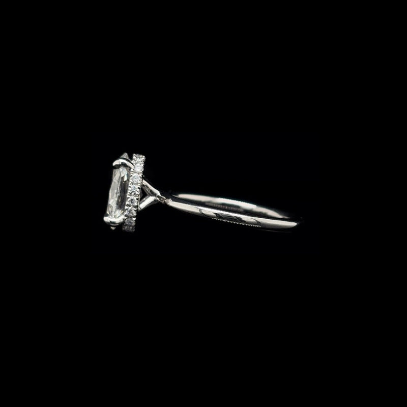 Oval Lab Diamond Engagement Ring (2.18cts Total, 2.02cts Centre)