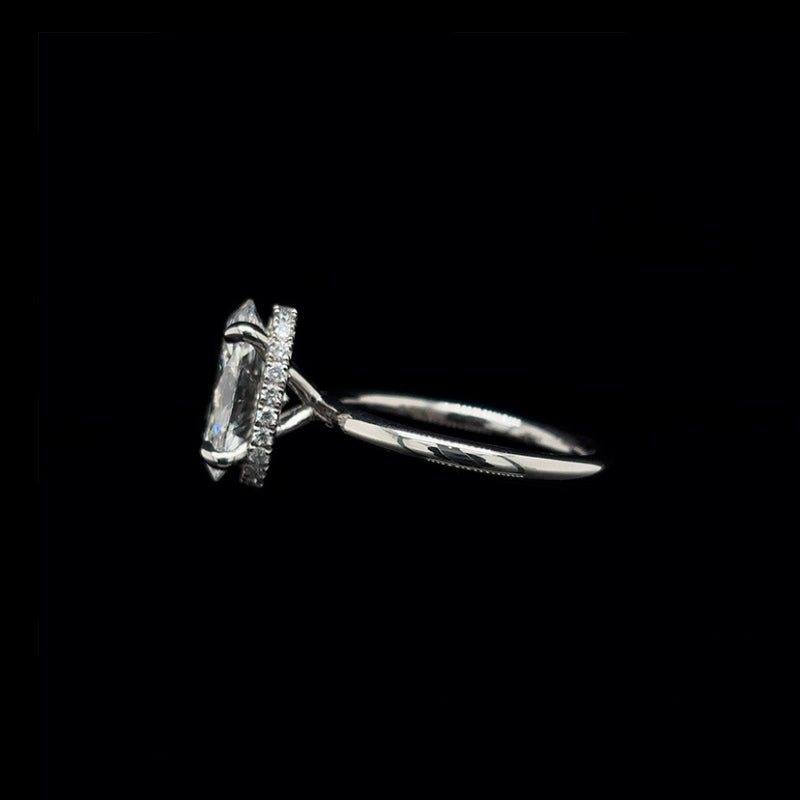 Oval Lab Diamond Engagement Ring (3.25cts Total, 3.04cts Centre)