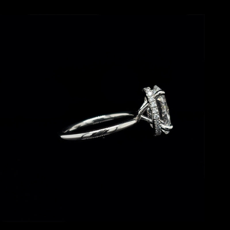Oval Lab Diamond Engagement Ring (3.25cts Total, 3.04cts Centre)