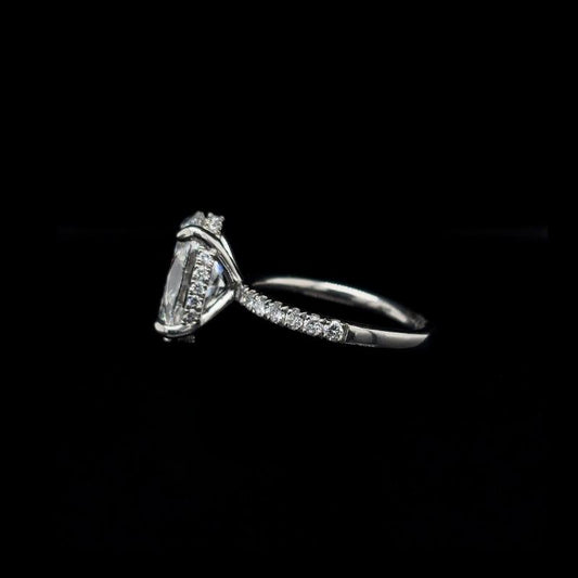 Oval Lab Diamond Engagement Ring (4.58cts Total, 4.06cts Centre)