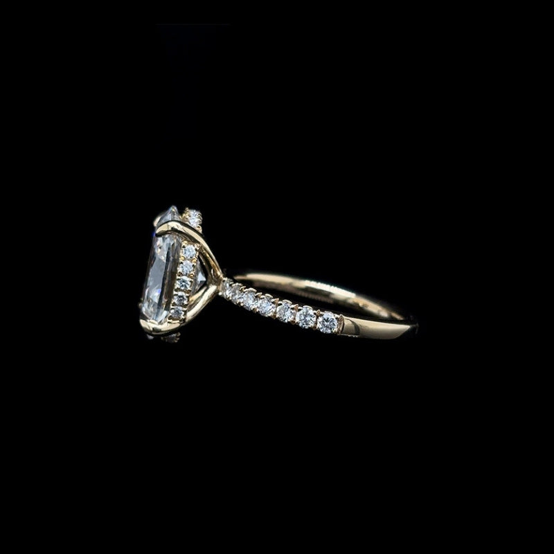 Oval Lab Diamond Engagement Ring (4.60cts Total, 4.05cts Centre)