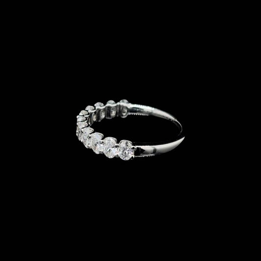 Oval Lab Diamond Wedding Band (1.21cts Total)