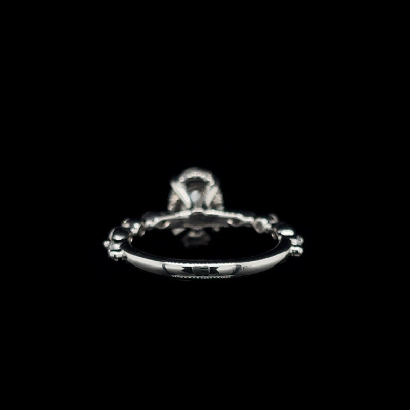 Oval Marquise Lab Diamond Engagement Ring (1.96ct Total, 1.54ct Centre)