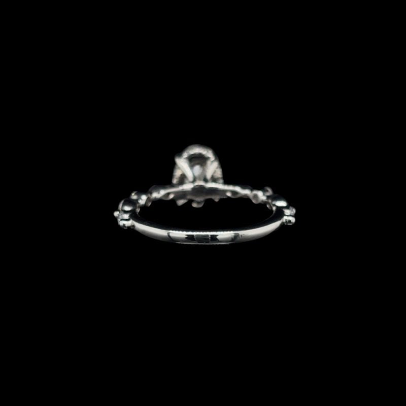 Oval Marquise Lab Diamond Engagement Ring (1.96ct Total, 1.54ct Centre)