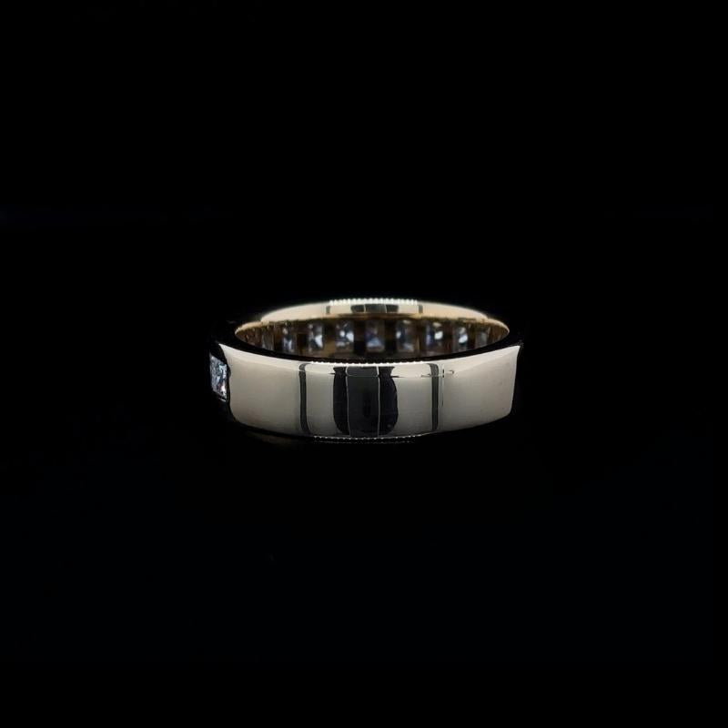 Princess Channel Set Lab Diamond Wedding Band (1.35ct Total)
