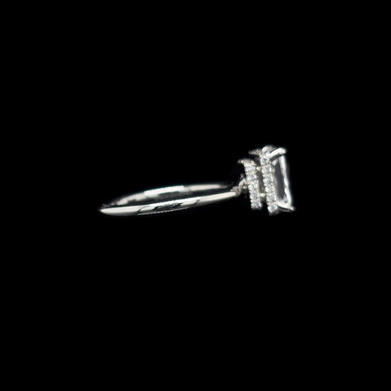 Radiant Double Hidden Halo Lab Diamond Engagement Ring (2.26cts Total, 1.97ct Centre)