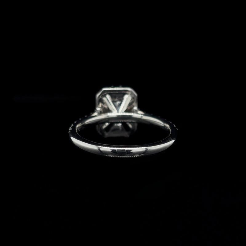 Radiant Halo Lab Diamond Engagement Ring (1.66ct Total, 1.08ct Centre)
