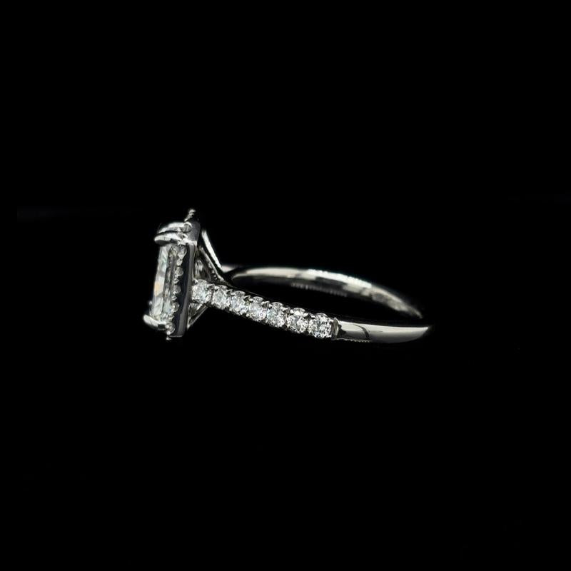 Radiant Halo Lab Diamond Engagement Ring (2.18cts Total, 1.56ct Centre)