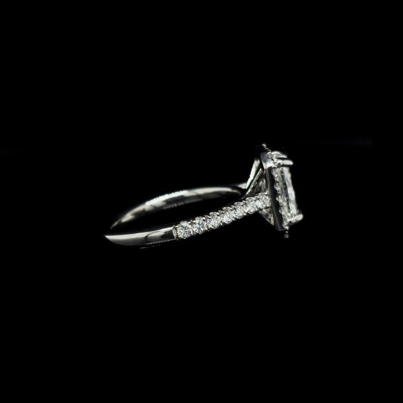Radiant Halo Lab Diamond Engagement Ring (2.18cts Total, 1.56ct Centre)