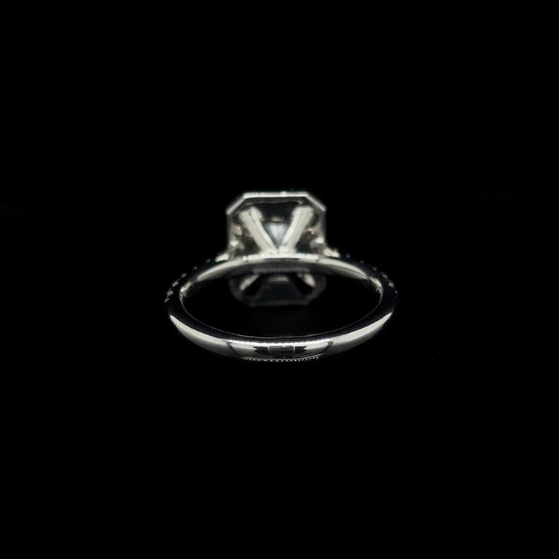 Radiant Halo Lab Diamond Engagement Ring (2.18cts Total, 1.56ct Centre)