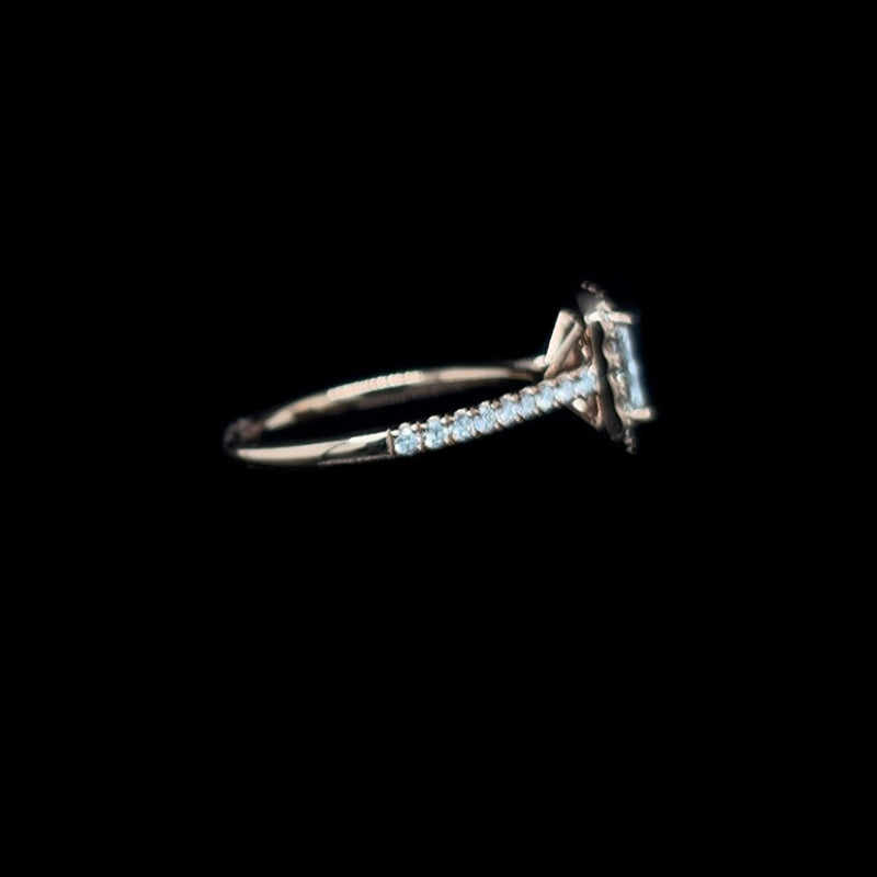 Radiant Lab Diamond Engagement Ring (1.22ct Total, 0.75ct Centre)