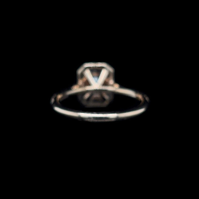 Radiant Lab Diamond Engagement Ring (1.22ct Total, 0.75ct Centre)