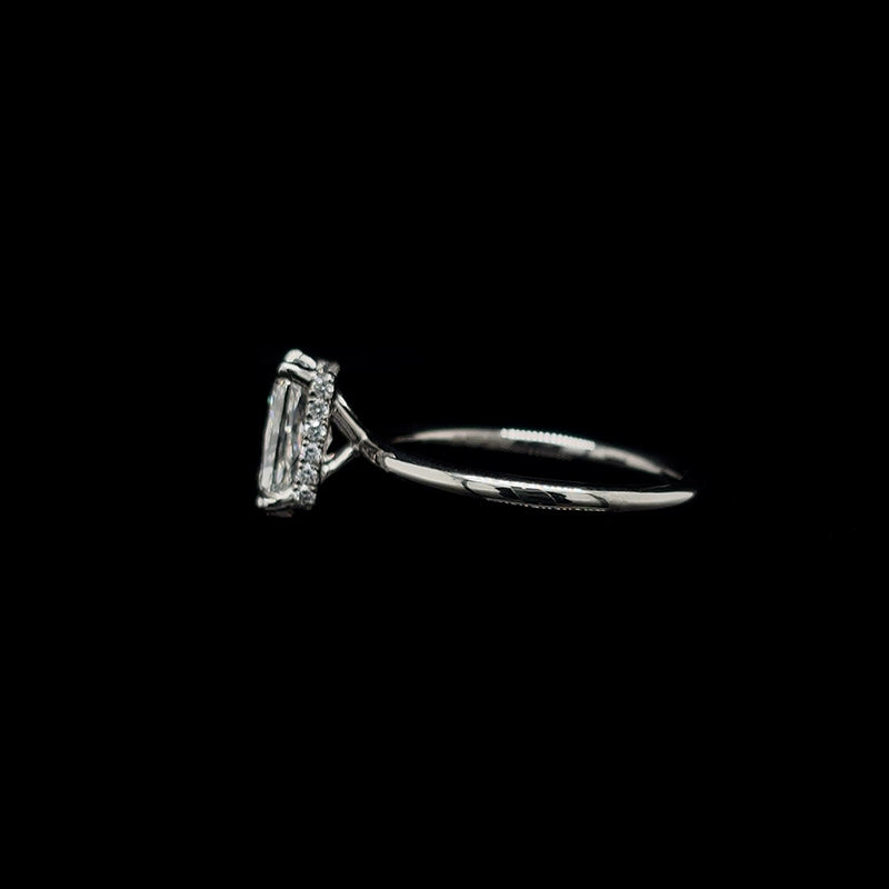 Radiant Lab Diamond Engagement Ring (1.74ct Total, 1.56ct Centre)
