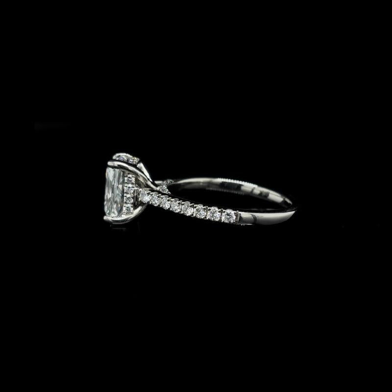 Radiant Lab Diamond Engagement Ring (2.58cts Total, 2.03cts Centre)