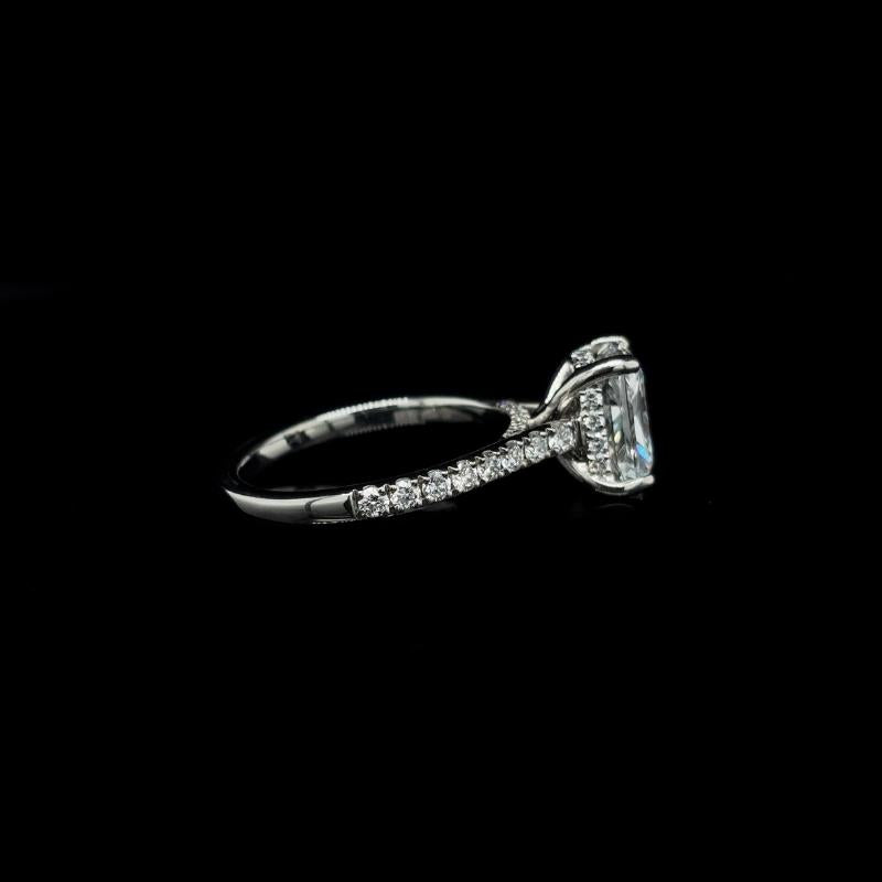 Radiant Lab Diamond Engagement Ring (2.58cts Total, 2.03cts Centre)