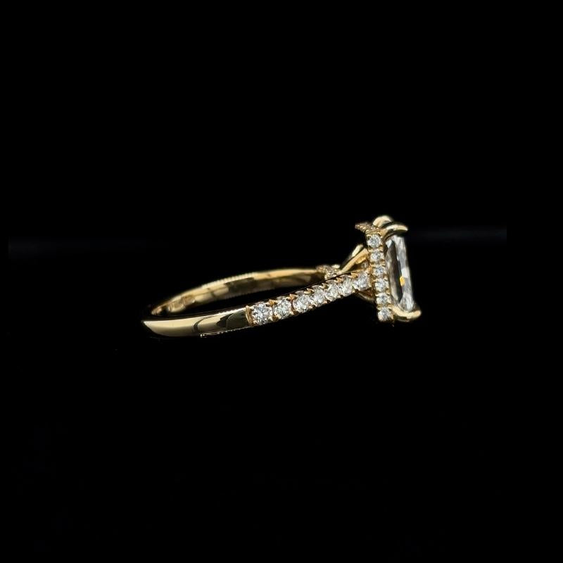 Radiant Lab Diamond Engagement Ring (2.69cts Total, 2.07cts Centre)
