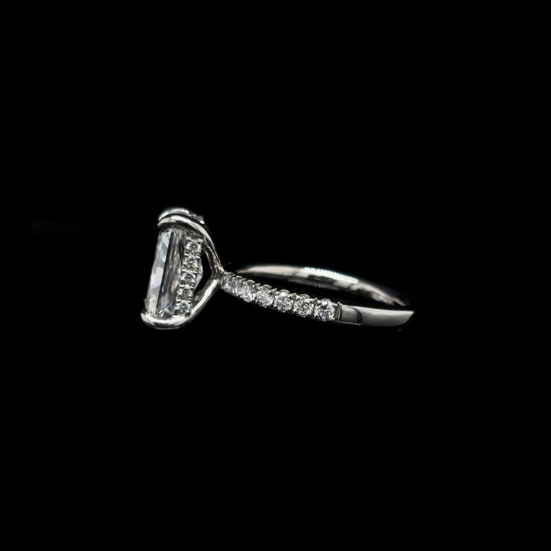 Radiant Lab Diamond Engagement Ring (3.60cts Total, 3.09cts Centre)