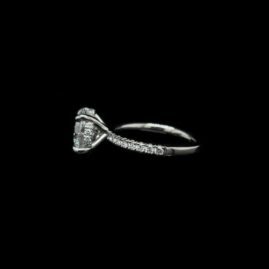 Round Lab Diamond Engagement Ring (3.00cts Total, 2.50cts Centre)