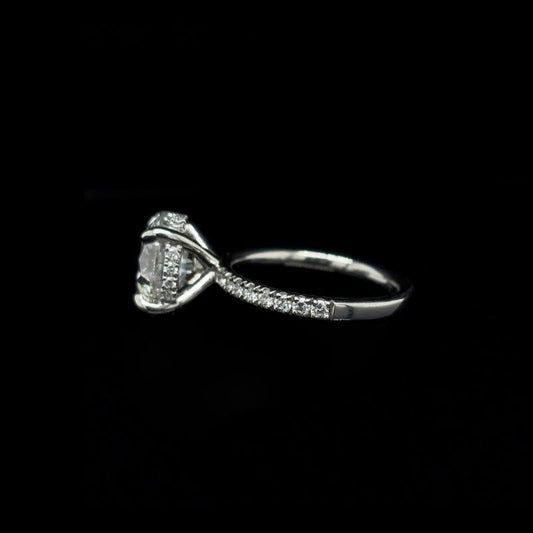 Round Lab Diamond Engagement Ring (4.54cts Total, 4.04cts Centre)