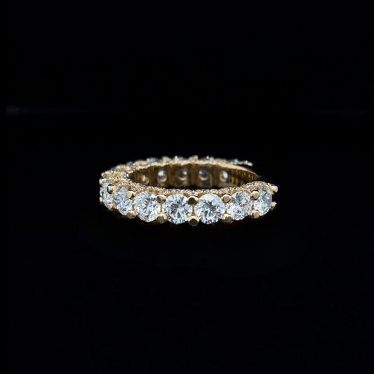 Round Lab Diamond Wedding Band (3.51cts Total)
