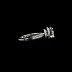 3D Pave Double Hidden Halo Round Lab Diamond Engagement Ring (4.00cts Total, 3.06cts Centre)