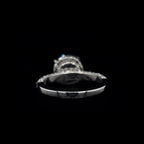 3D Pave Double Hidden Halo Round Lab Diamond Engagement Ring (4.00cts Total, 3.06cts Centre)