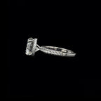3D Pave Hidden Halo Round Lab Diamond Engagement Ring (4.93cts Total, 4.04cts Centre)