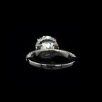 3D Pave Hidden Halo Round Lab Diamond Engagement Ring (4.93cts Total, 4.04cts Centre)