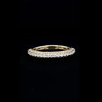 3D Pave Lab Diamond Wedding Band (0.54ct Total)