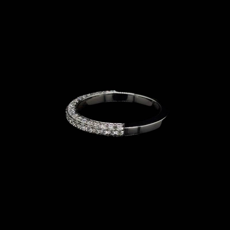 3D Pave Lab Diamond Wedding Band (0.75ct Total)