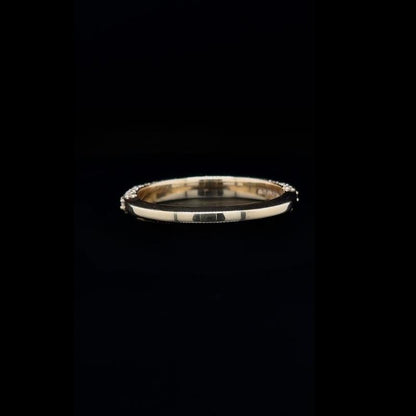 3D Pave Lab Diamond Wedding Band back view.