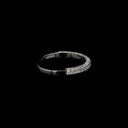 3D Pave Lab Diamond Wedding Band (0.76ct Total)