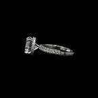 3D Pave Round Lab Diamond Engagement Ring (5.00cts Total, 4.09cts Centre)