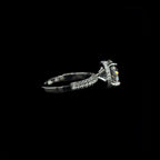 3D Pave Round Lab Diamond Engagement Ring (5.00cts Total, 4.09cts Centre)
