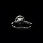 3D Pave Round Lab Diamond Engagement Ring (5.00cts Total, 4.09cts Centre)