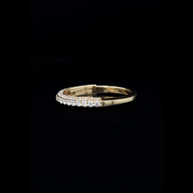 3D Pave Lab Diamond Wedding Band (0.54ct Total)