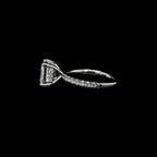 Asscher Lab Diamond Engagement Ring (3.43cts Total, 3.01cts Centre)
