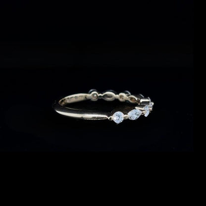 Bubble Marquise Lab Diamond Wedding Band (0.51ct Total)