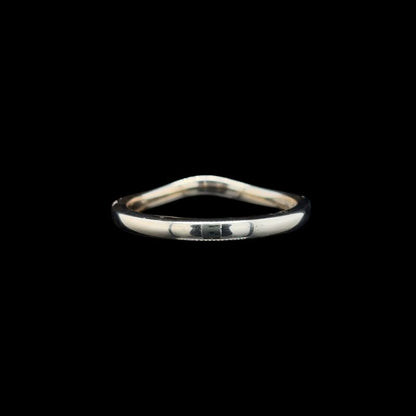 Curve Lab Diamond Wedding Band back view.